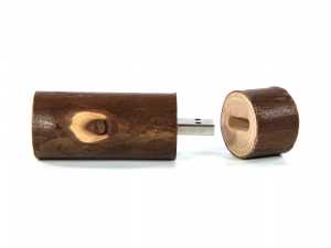 USB-Stick Holzstamm als Werbeartikel