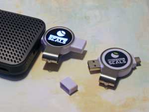 LED USB Dual Round Kundenreferenz Industrial Seals