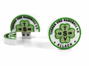 USB-Stick Logo rund Kundenreferenz