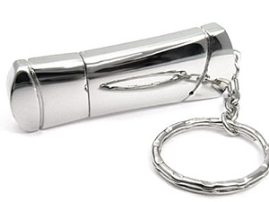 Werbeartikel USB-Stick mit glänzender Oberfläche aus Metall