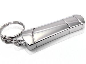 Werbeartikel USB-Stick mit glänzender Oberfläche aus Metall