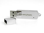 Vollmetall USB-Stick mit Deckel mit Logo Gravur