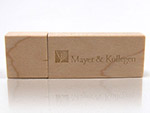 Meyer Kollegen Holz USB Stick Logo geprägt