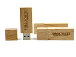 Horizonte USB-Stick aus Holz mit Logo gravur