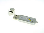 Vollmetall USB-Stick mit Deckel mit Logo Gravur