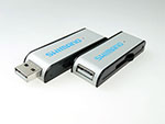 Aluminium USB-Stick mit farbigem Aufdruck