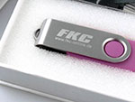 Swing USB Stick Metall Buegel rosa