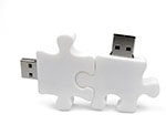 Werbeartikel Puzzlestück mit USB-Stick