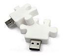 Werbeartikel Puzzlestück mit USB-Stick