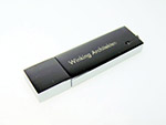 Schlichter Hochglanz Metall USB-Stick mit Gravur