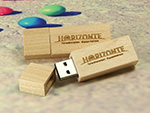 Horizonte USB-Stick aus Holz mit Logo gravur