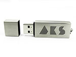 Metall USB-Stick mit Lasergravur gebürstetes Aluminium