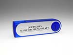 Alu USB Stick blau mit Aufdruck zum drehen