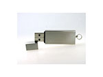 Metall USB-Stick mit Deckel schlicht matte Oberfläche mit Logodruck als Give Away