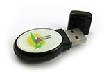 Doming USB-Stick mit 3D aufkleber und Logo als Digitaldruck