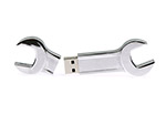 Hochwertiger Schraubenschlüssel USB-Stick aus Metall mit Logo