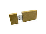 MDF Holz USB Stick Recycling Upcycling-Look mit Logogravur Give Away