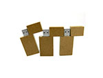 USB Stick aus MDF Hartfaserplatte Pressspan als Werbegeschenk mit Logo