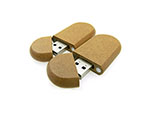 MDF Holz USB Stick Recycling Upcycling-Look mit Logogravur Give Away