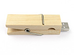 Hochwertiger Holz USB-Stick als Wäscheklammer