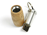 Holzfass USB-Stick mit Logo