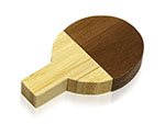 Tischtennisschläger aus Holz mit Logo
