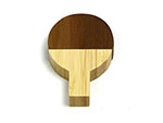 Tischtennisschläger aus Holz mit Logo