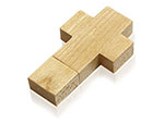 Holz Kreuz USB-Stick mit Logo