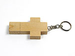 Holz Kreuz USB-Stick mit Logo