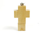 Holz Kreuz USB-Stick mit Logo