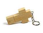 Holz Kreuz USB-Stick mit Logo