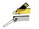 Kleiner leicher Mini USB-Stick aus Alu und Gold