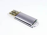 Kleiner Werbeartikel USB-Sticks aus Metall in silber