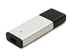 Kunststoff Werbeartikel USB-Stick mit Aluminium Oberfläche