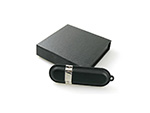 Leder USB Stick mit Logo und passender Geschenkverpackung
