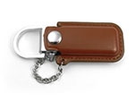 Metall USB-Stick mit Ledertasche und Kette