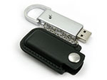 Metall USB-Stick mit Ledertasche und Kette