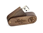 Loba Holz USB-Stick zum drehen mit Graur