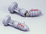 Mechanisches Bauteil Kundenprodukt Maschienenbau USB-Stick mit Logo