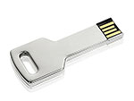 Eckiger Schlüsselbund USB-Stick mit Logo