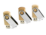 Ökologische Holz USB-Sticks aus Holz mit Bügel zum drehen