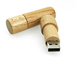 Ökologischer USB-Stick aus Holz mit Deckel