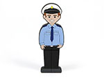 USB Stick Polizist individualisierbar mit Logo