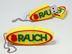 Rauch Logo USB-Stick in flacher Form als kleiner Werbeartikel