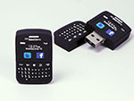 smartphone Blackberry Handy USB-Stick mit Tasten udn Display in Wunschform