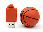 sport Werbeartikel orangener Basketball USB-Stick