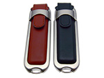 USB-Stick aus Leder mit Logo in Lederprägung als Werbemittel