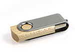 USB-Stick zum drehen aus Holz