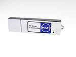 USB-Stick aus Metall mit zweifarbigem Druck