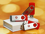 usb stick swing twister rot logo aufdruck